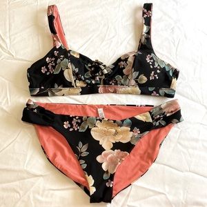 Becca Floral Bikini Set Women Size L